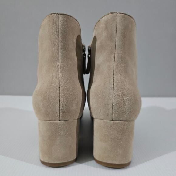 Cole Haan Elyse Ankle Bootie Womens 11 Latte Tan Suede Pointed Toe Dressy Heel - Picture 9 of 16